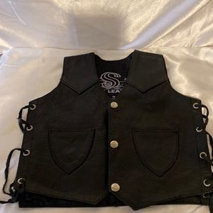 Shaf Leather biker vest